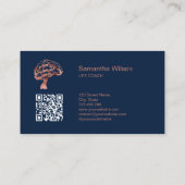 脳心理学者セラピスト精神科医QRコード 名刺 (裏面)