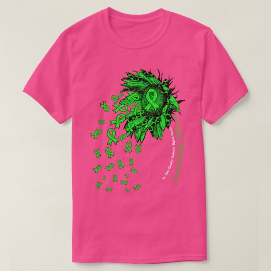 脳性まひ認識度認識度ヒマワリ小体 Tシャツ (デザイン正面)