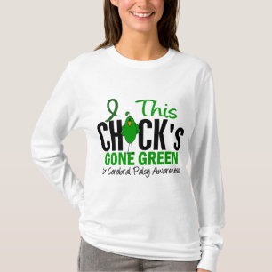 脳性麻痺のひよこによって行く緑 Tシャツ
