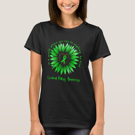脳性麻痺啓発 優しい気持ち 脳性麻痺啓 Tシャツ (正面)