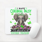 脳性麻痺認識度月リボンギフト マウスパッド (マウス)