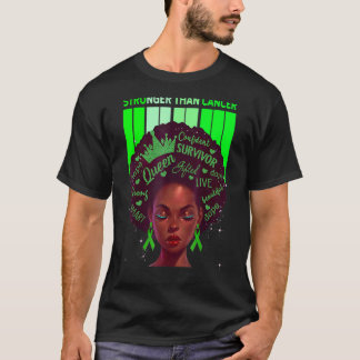 脳性麻痺Greより強い黒人女性クイーン Tシャツ