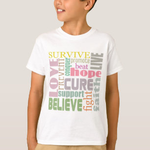 脳損傷の感動的な単語の子供のワイシャツ Tシャツ