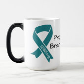 脳損傷誇りを持った回復の友人15ozマグカップ モーフィングマグカップ (左)