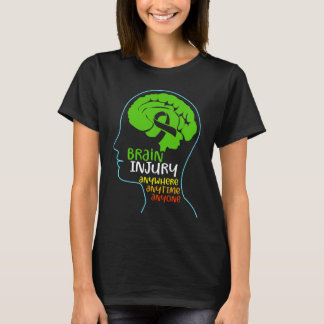 脳損傷認識度TBI Anywhere Anywhere Anywhere Tシャツ