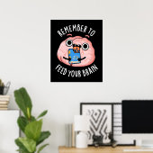 脳構造食べ物を与えのパンダークBG ポスター (ホームオフィス)