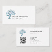 脳樹心理学者セラピスト精神科医QR 名刺 (正面/裏面)