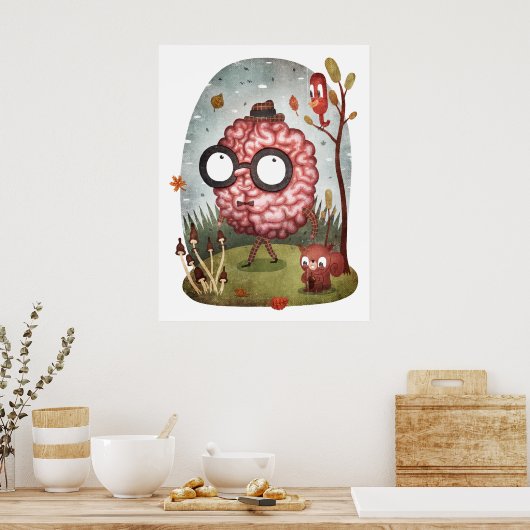 脳歩行 ポスター (キッチン)