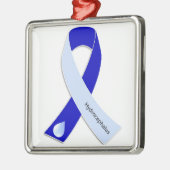 脳水腫のリボンのオーナメント メタルオーナメント (左)