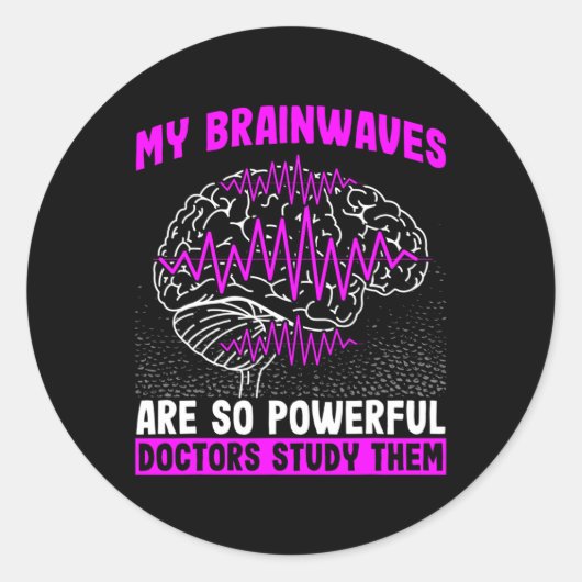 脳波は非常に強力な医師の勉強Epi ラウンドシール (正面)