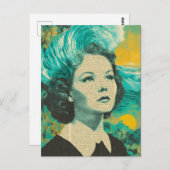 脳波混在メディアコラージュ ポストカード (正面/裏面)