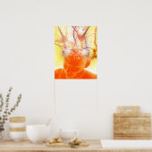 脳活動、コンセプトコンピュータアートワーク ポスター (キッチン)