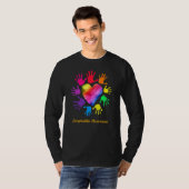 脳炎認識度手脳炎 Tシャツ (正面フル)