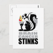 脳癌が悪臭を放つ ポストカード (正面/裏面)