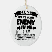 脳癌は私の中で一番悪い敵に出会った セラミックオーナメント (右)