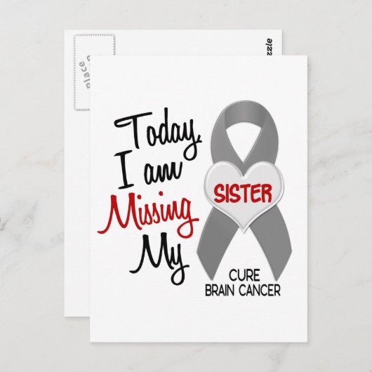 脳癌恋しく思の恋しく思妹1 ポストカード (正面/裏面)