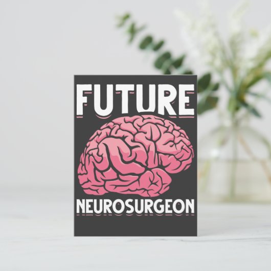 脳神経外科おもしろい学生 ポストカード (スタンド正面)