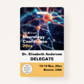 脳神経外科メディカルカンファレンス バッジ (正面)