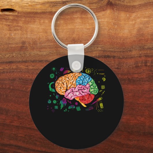 脳科学・芸術神経科学神経科医 キーホルダー (正面)