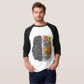 脳精神心理学アイディアハートポロシャツ Tシャツ (正面フル)