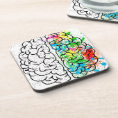 脳精神心理学アイディアハート コースター (左側)