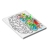 脳精神心理学アイディアハート ノートパッド (アングル)