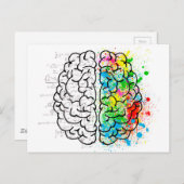 脳精神心理学アイディアハート ポストカード (正面/裏面)