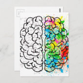 脳精神心理学アイディアハート ポストカード (正面/裏面)