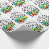 脳精神心理学アイディアハート ラッピングペーパー (角)