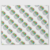 脳精神心理学アイディアハート ラッピングペーパー (フラット)