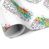 脳精神心理学アイディアハート ラッピングペーパー (ロールコーナー)