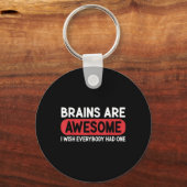 脳素晴らしが欲しいおもしろい キーホルダー (正面)