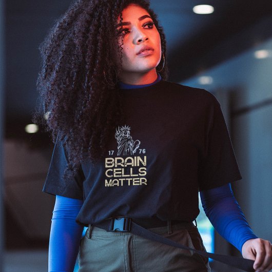 脳細胞は重要だ リバティ像 アンチトランプ Tシャツ