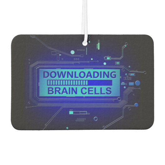 脳細胞をダウンロード中。 カーエアーフレッシュナー (正面)