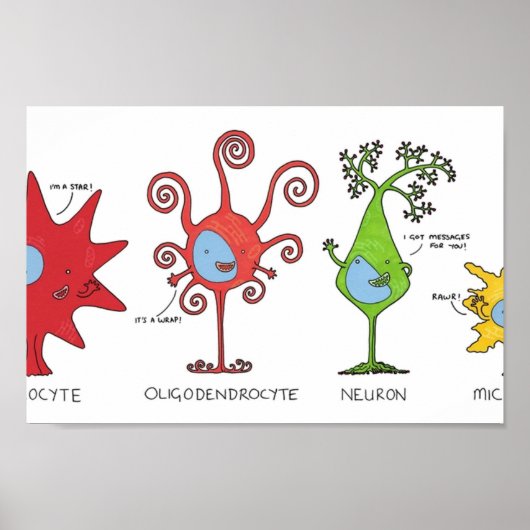 脳細胞を広く満たす ポスター (正面)