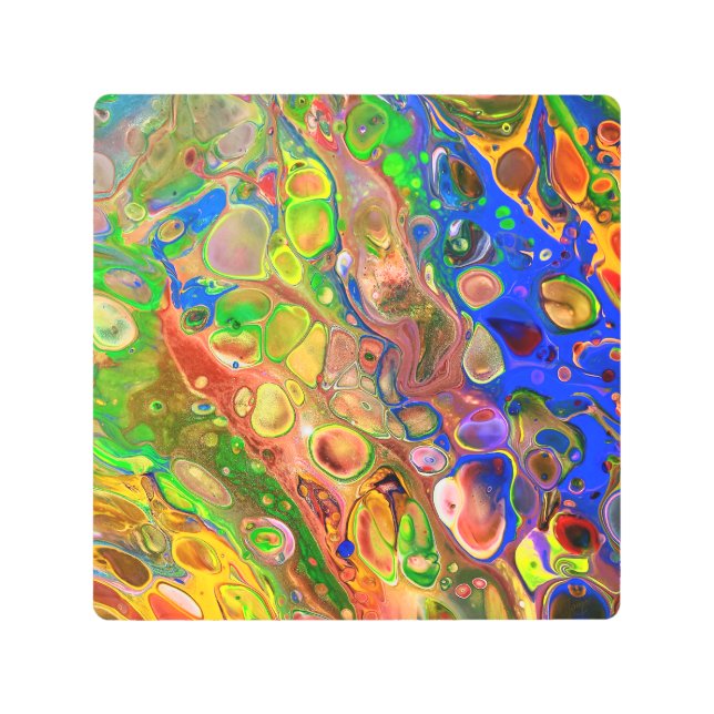 脳細胞金属ウォールアート メタルプリント (正面)