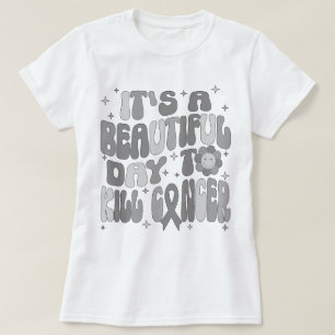 脳腫瘍がんが死ぬのは美しい日 Tシャツ