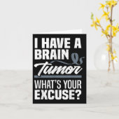 脳腫瘍が脳腫瘍を認識する弁解 カード (黄色い花)