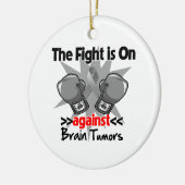 脳腫瘍との闘いが続いている セラミックオーナメント (左)