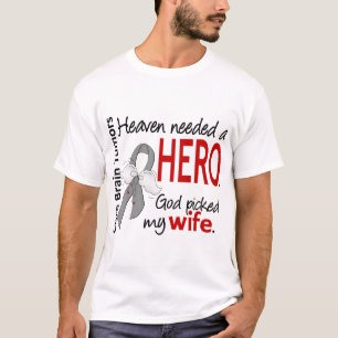 脳腫瘍の天国は英雄の妻を必要としました Tシャツ