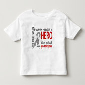 脳腫瘍の天国は英雄の祖父を必要としました トドラーTシャツ (正面)