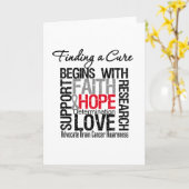 脳腫瘍の治療法を見つける カード (黄色い花)