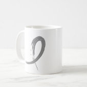 脳腫瘍の灰色のリボンA4 コーヒーマグカップ (正面左)