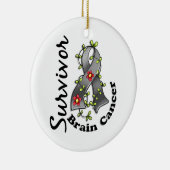 脳腫瘍の生存者15 セラミックオーナメント (右)