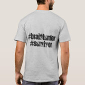 脳腫瘍の生存者(ユニセックスな) Tシャツ (裏面)