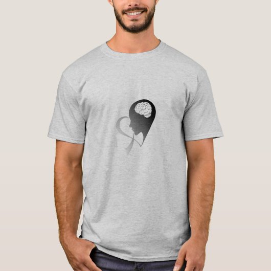 脳腫瘍の生存者(ユニセックスな) Tシャツ (正面)