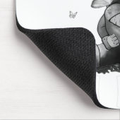 脳腫瘍の認識度灰色 マウスパッド (コーナー)