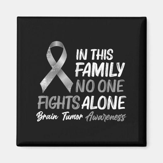 脳腫瘍の認識 - 脳がんのサポート マグネット (正面)