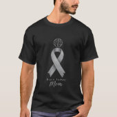 脳腫瘍啓発 プロードママウォリアーTシャツ Tシャツ (正面)
