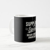 脳腫瘍啓発 脳がん サポートチーム コーヒーマグカップ (正面左)